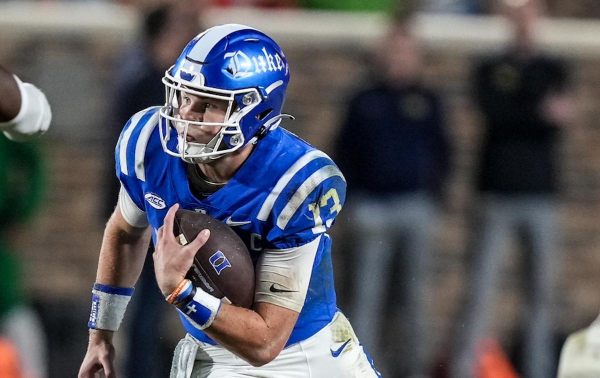 Duke HC Mike Elko Says There's a 'Chance' Riley Leonard Plays Against