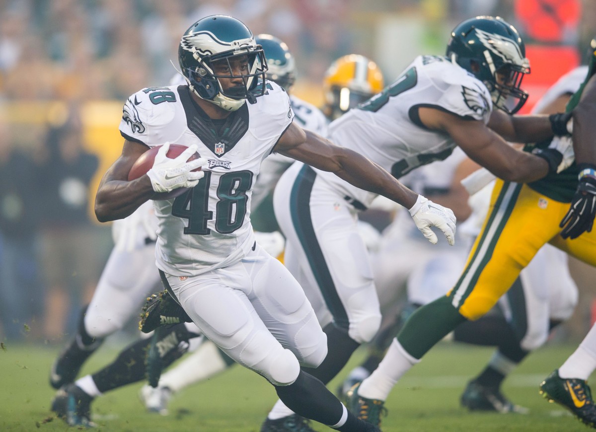 Philadelphia Eagles running back Raheem Mostert (48) during the game against the Green Bay Packers at Lambeau Field. Philadelphia won 39-26.