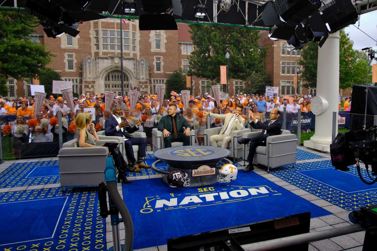 The SEC Nation setup from week seven in Knoxville (14th Oct., 2023)