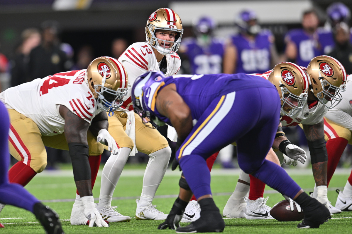49ers QB Brock Purdy is Crashing Back Down to Earth - Sports Illustrated  San Francisco 49ers News, Analysis and More