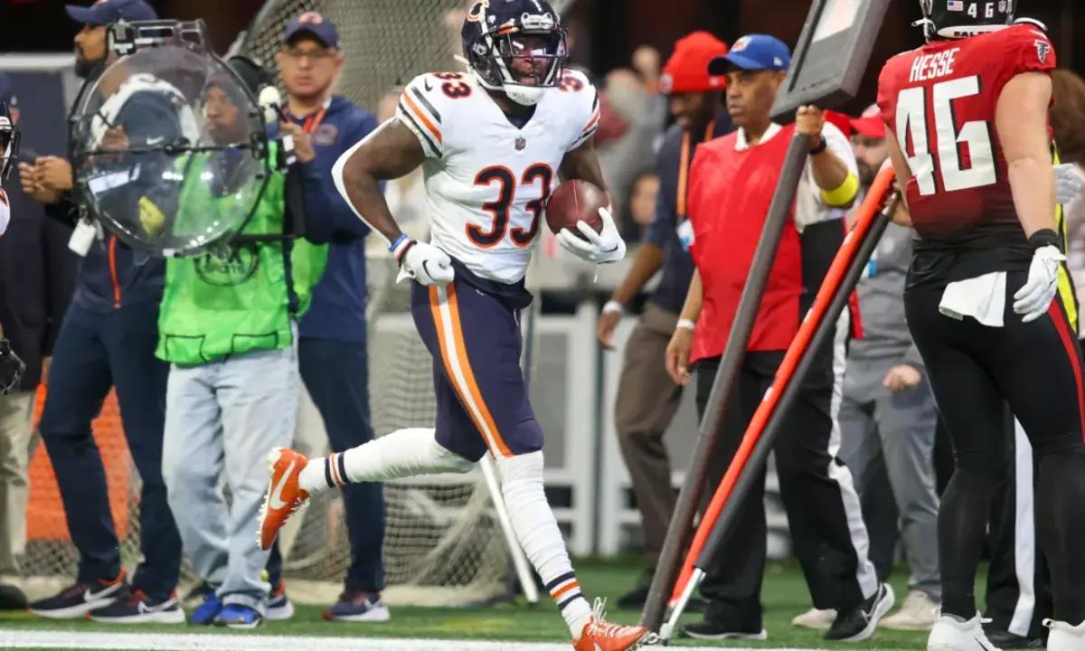 Johnson during a game against the Atlanta Falcons last year.