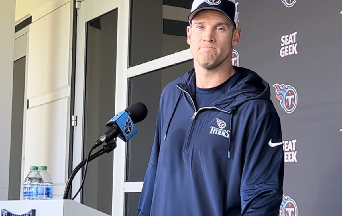 Titans quarterback Ryan Tannehill talks about his ankle injury on Wednesday.