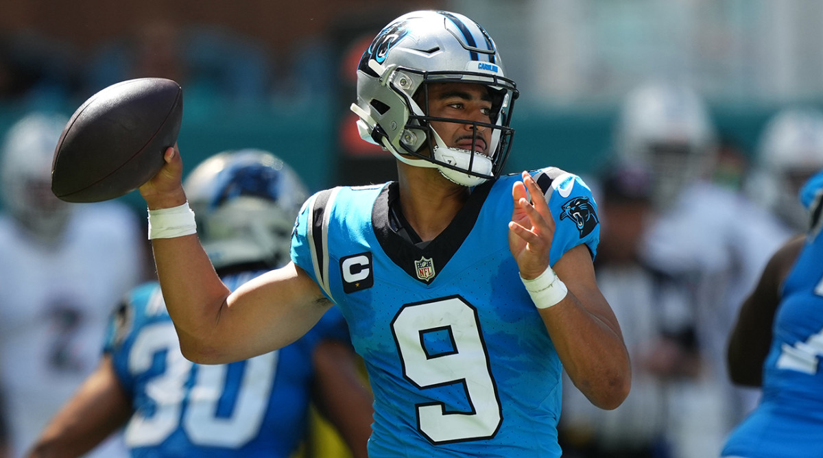 Carolina Panthers quarterback Bryce Young