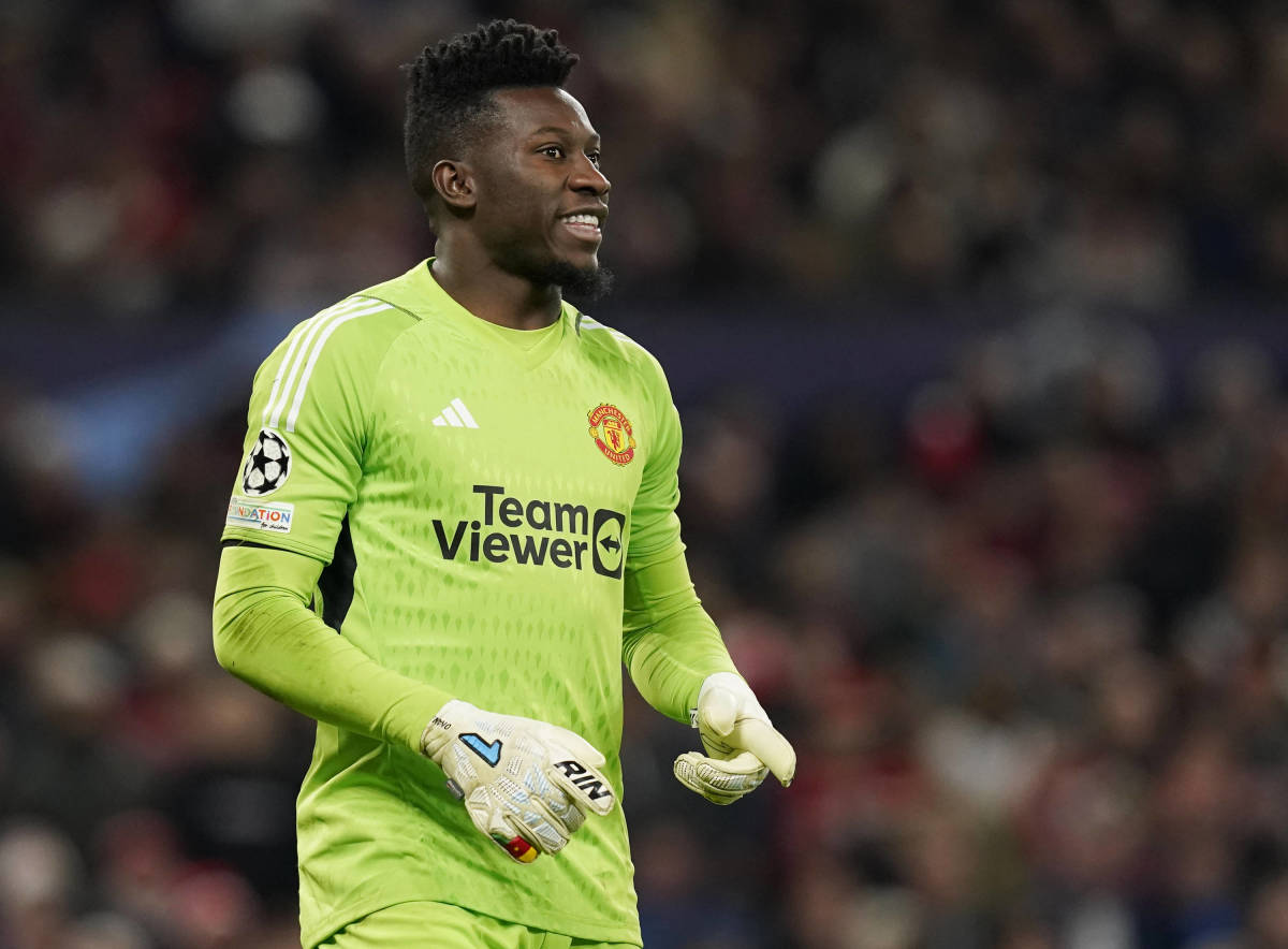 Andre Onana pictured during Manchester United's 1-0 win over Copenhagen in October 2023