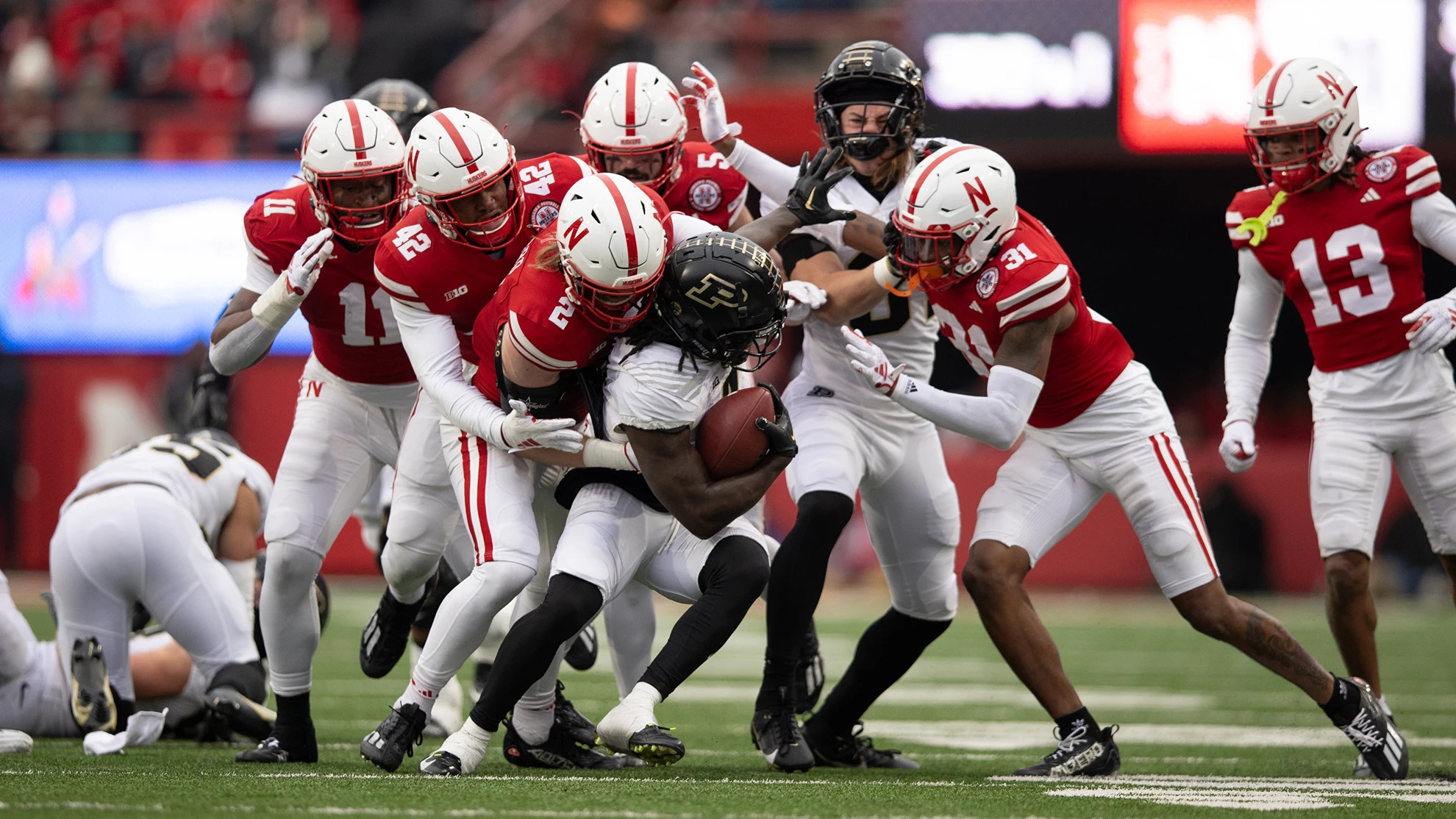 Nebraska Football Handles Purdue 3114 All Huskers