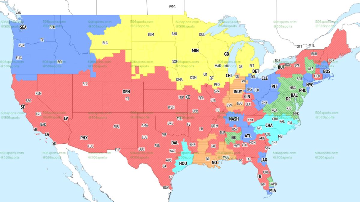 Saints-Colts projected in Orange.