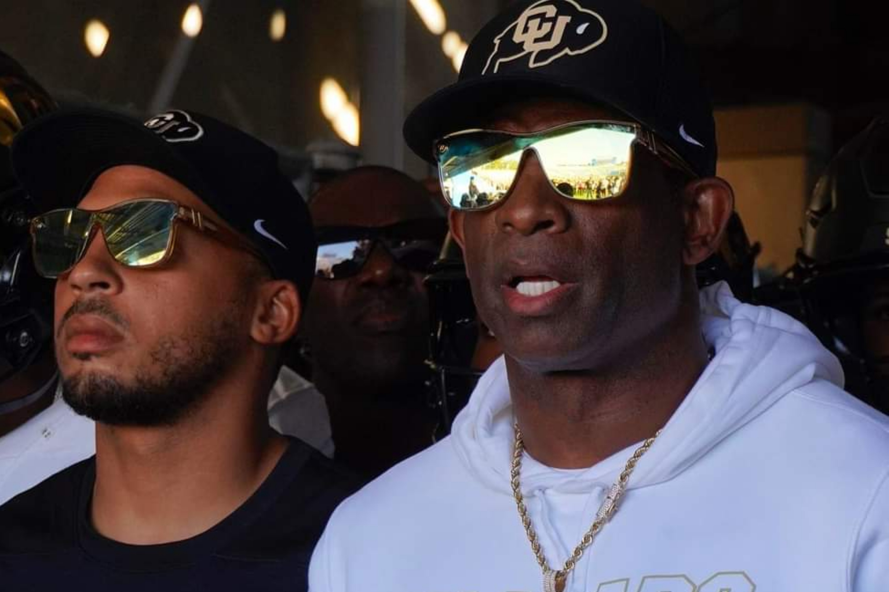 Deion Sanders in the tunnel at Rose Bowl vs. UCLA