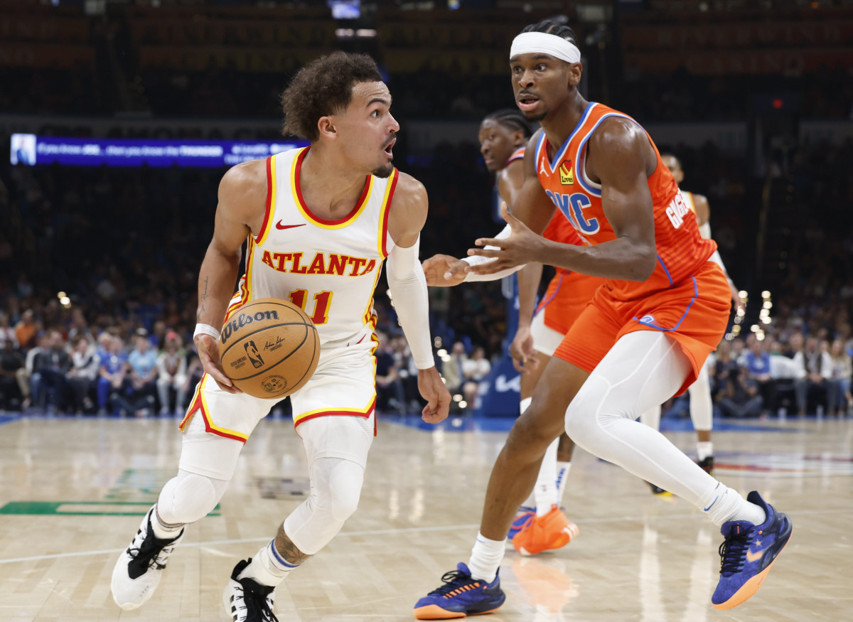 Trae Young against the Oklahoma City Thunder