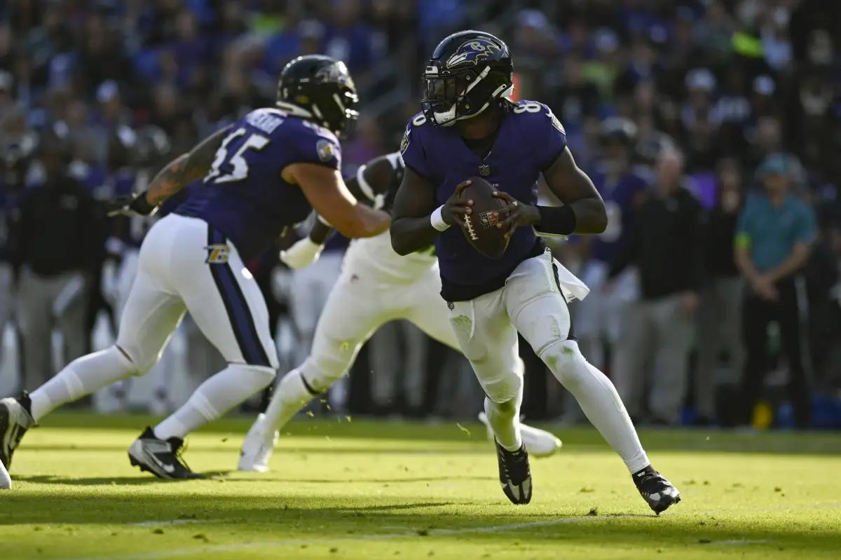 Lamar Jackson says the Baltimore Ravens haven't hit their ceiling yet this season.