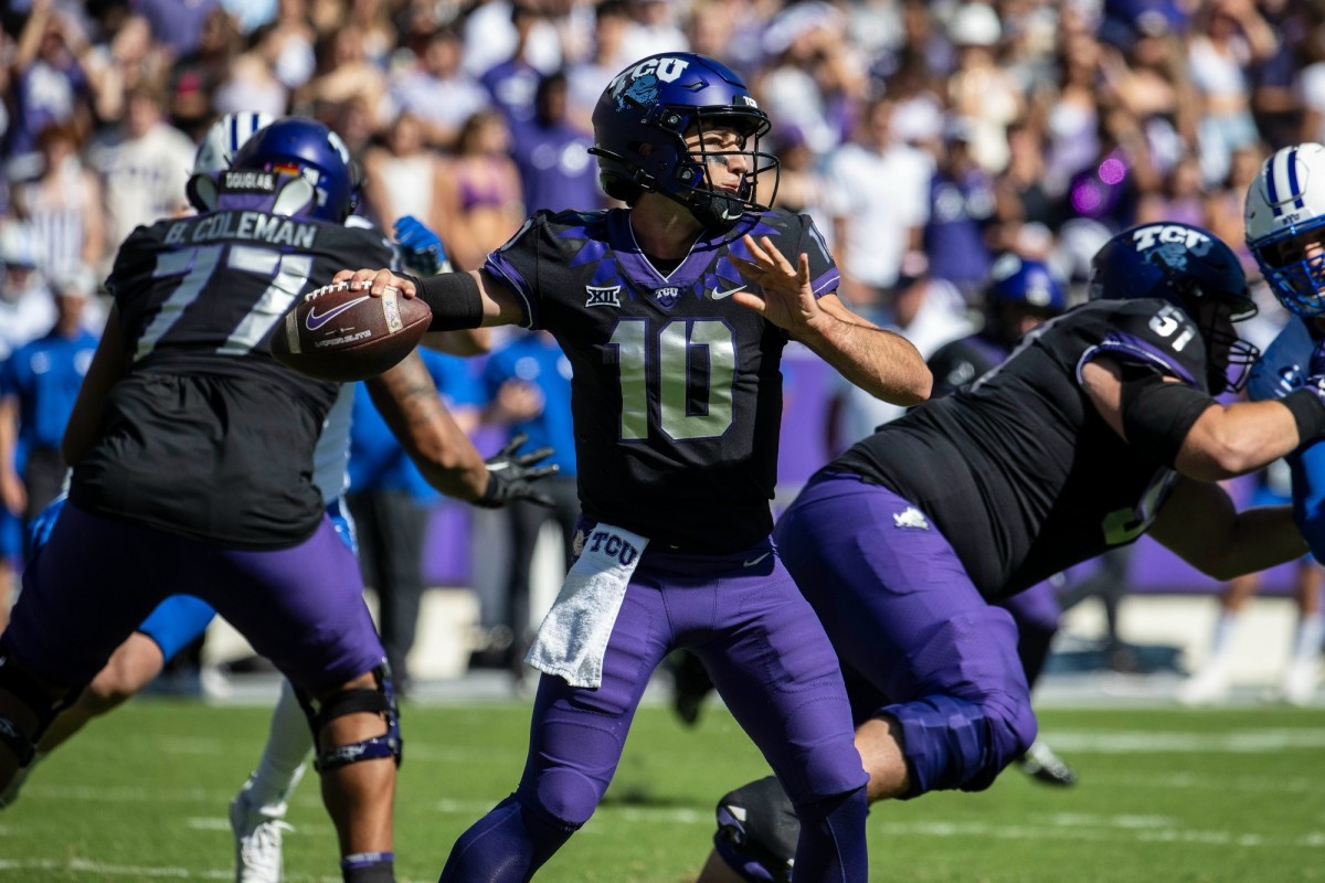 TCU Quarterback Josh Hoover (10)