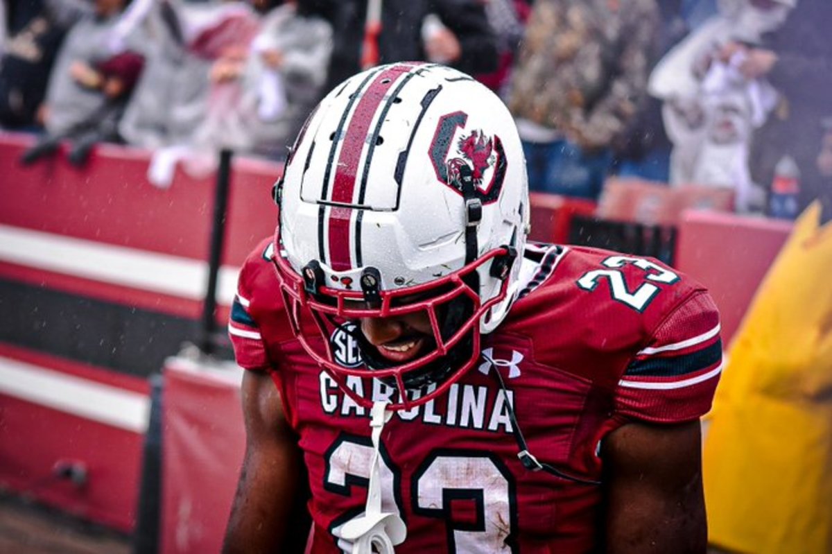 South Carolina running back Djay Braswell