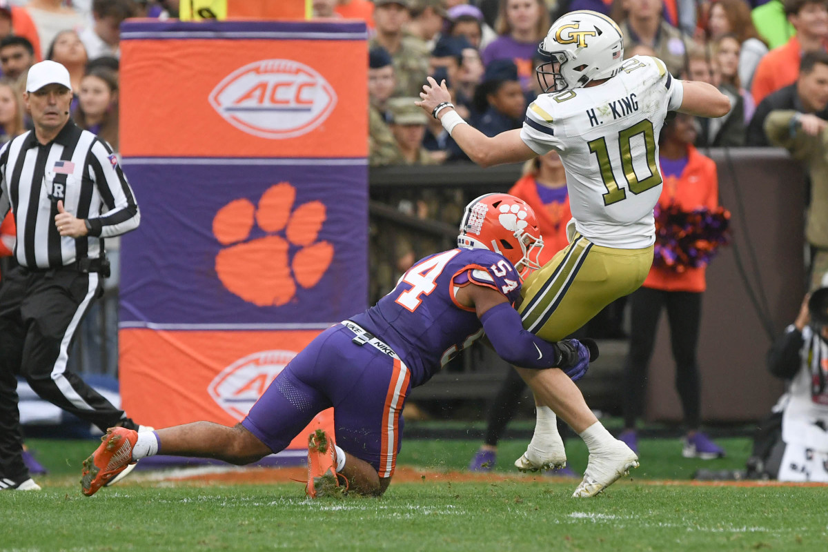 Georgia Tech quarterback Haynes King