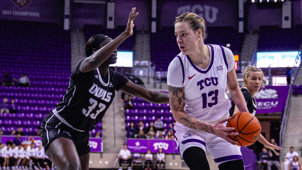 TCU women's basketball center Sedona Prince