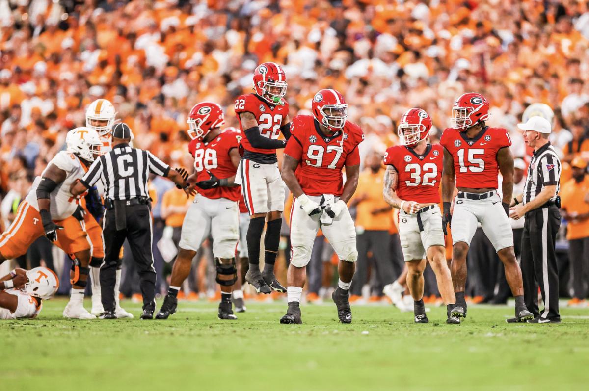 Georgia defensive lineman Warren Brinson during Georgia’s game against Tennessee on Dooley Field at Sanford Stadium in Athens, Ga., on Saturday, Nov. 5, 2022. (Photo by Tony Walsh)