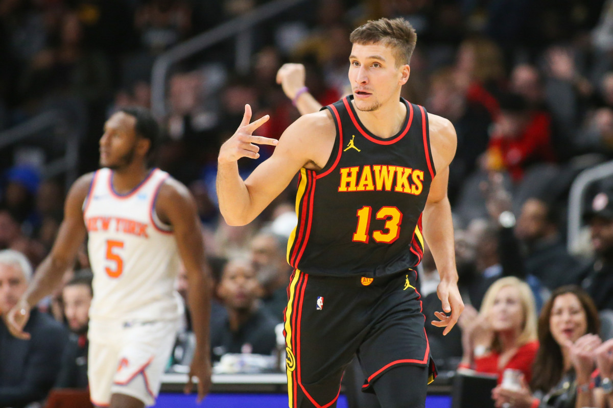 Bogdan Bogdanovic against the New York Knicks