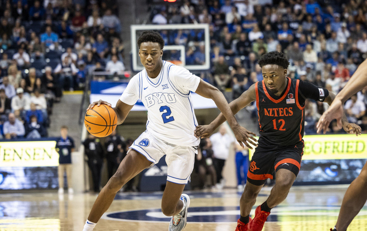 Jaxson Robinson BYU Basketball vs San Diego State