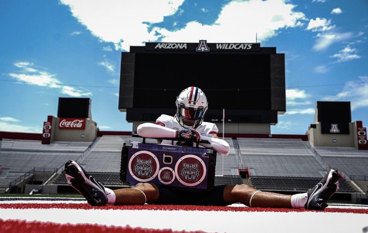 2025 3-star TE Bryce Lewis during an unofficial visit to Arizona. (Photo courtesy of Bryce Lewis)