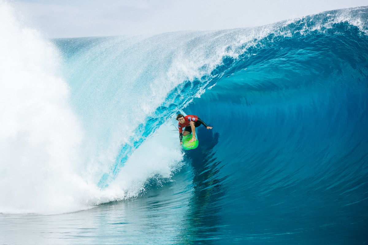 Griffin Colapinto at Teahupoo in Tahiti