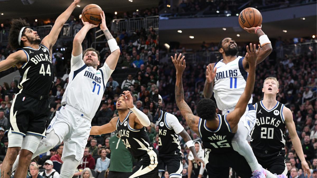 Luka Doncic put up 35 points on 15-26 shooting, and Kyrie Irving put up a season-high 39 points on 16-29 shooting in the Dallas Mavericks' 132-125 loss to the Milwaukee Bucks on Saturday night.