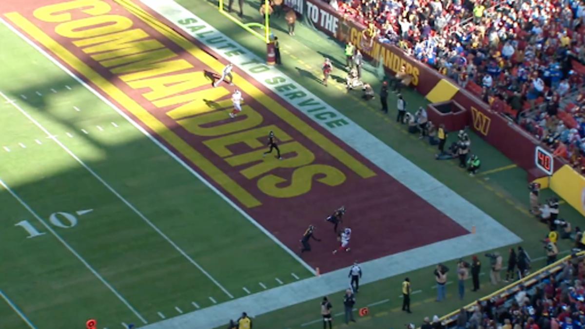 Saquon Barkley catches a touchdown pass from NFL all-22 view