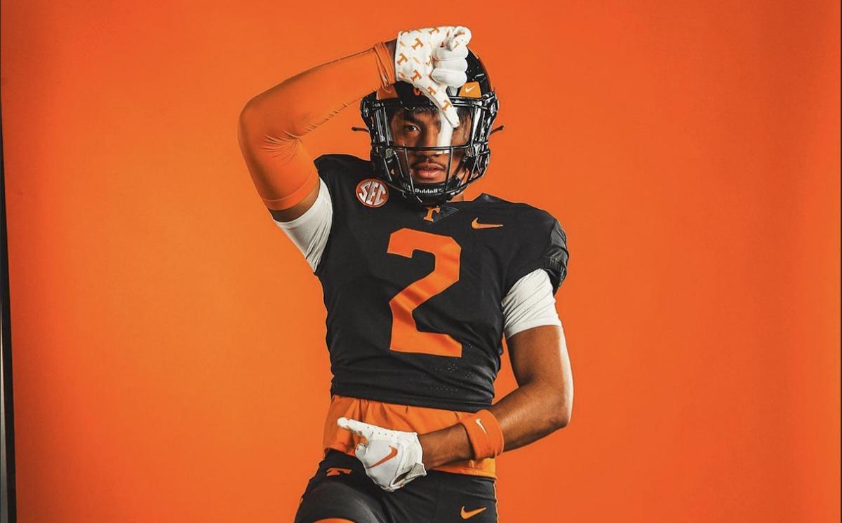 2024 4-star TE Roger Saleapaga during his unofficial visit to Tennessee. (Photo courtesy of Roger Saleapaga)