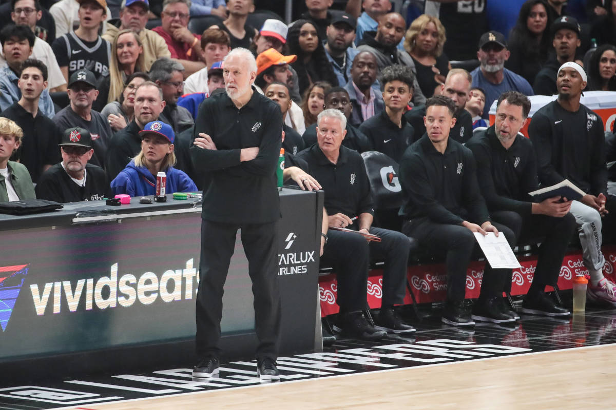 Entrenador de los Spurs, Gregg Popovich,