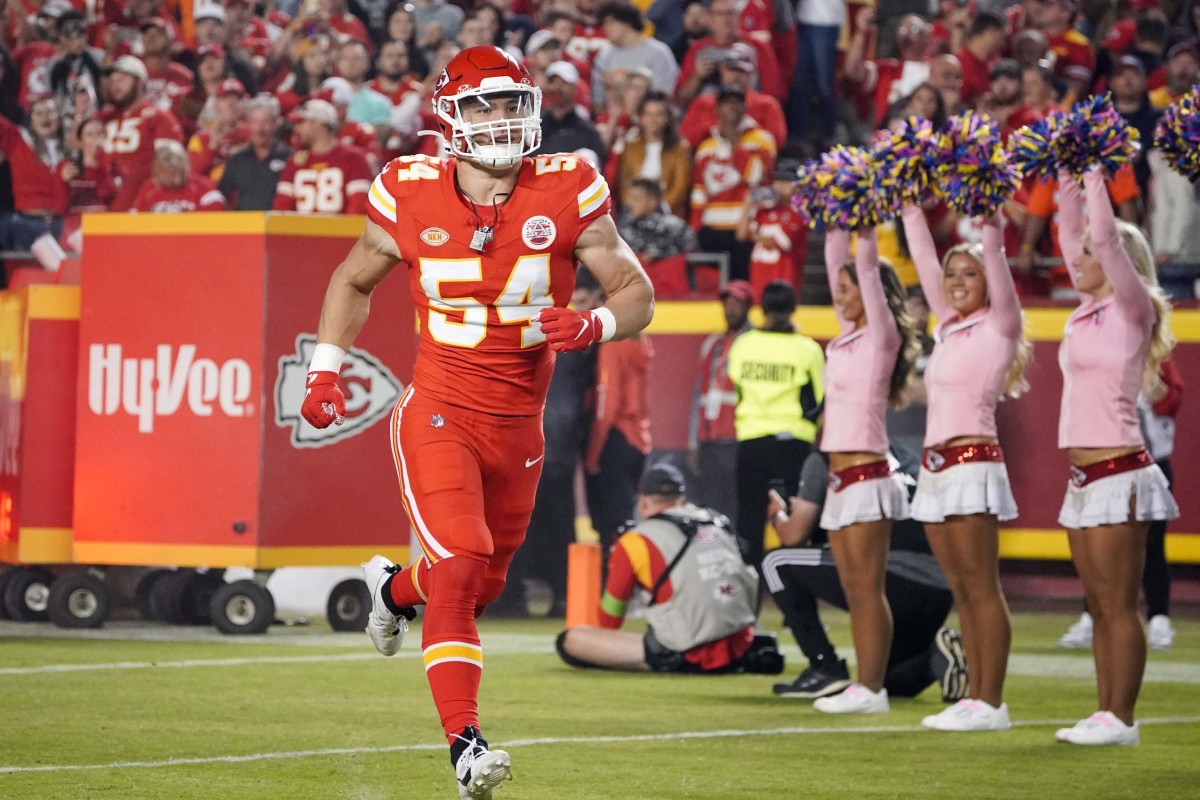 Kansas City Chiefs linebacker Leo Chenal has been a significant contributor on defense in his second season.