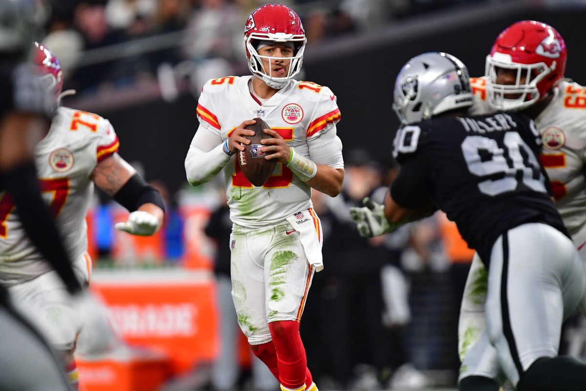 The Las Vegas Raiders must make life uncomfortable for Kansas City Chiefs quarterback Patrick Mahomes.