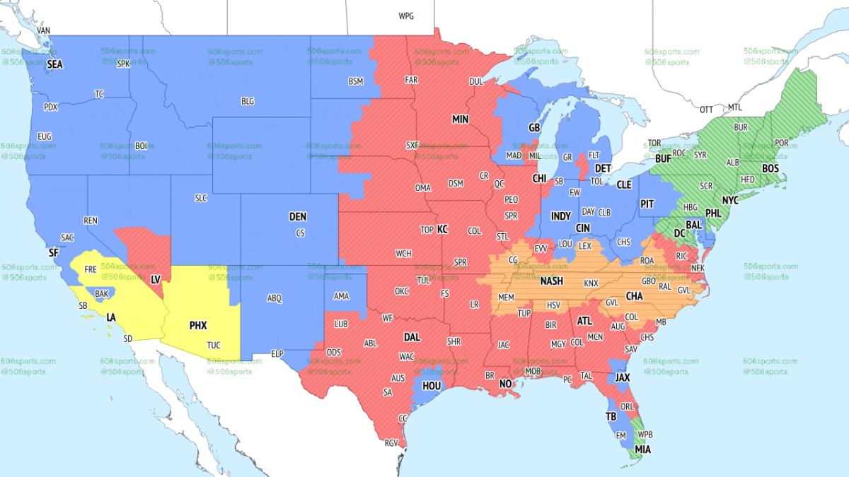 Saints-Falcons Projected in Red