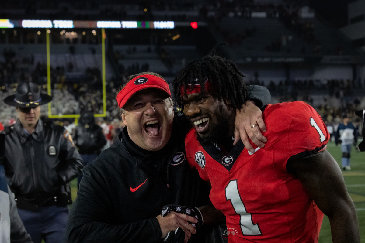 HC, Kirby Smart and Marcus Rosemy-Jacksaint