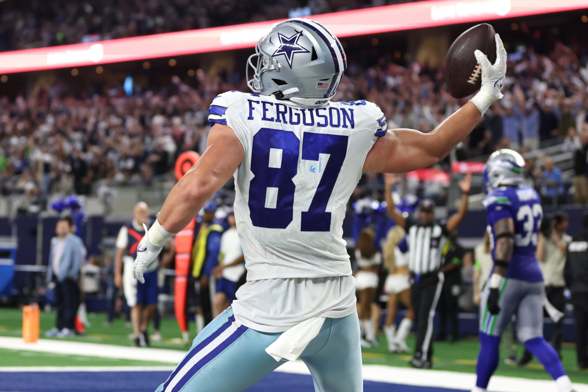 Jake Ferguson has had a breakout season for the Dallas Cowboys. 