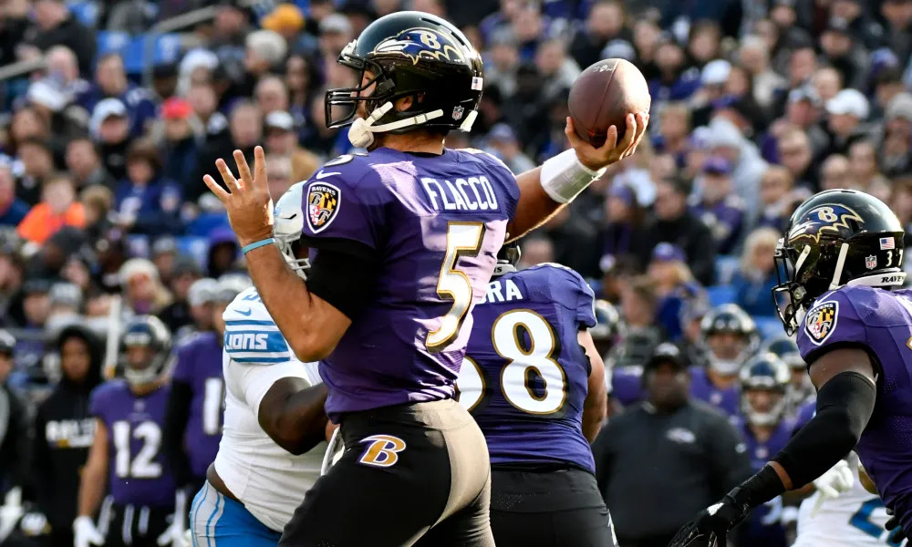 Joe Flacco played in 163 regular season games for the Baltimore Ravens across 11 seasons.