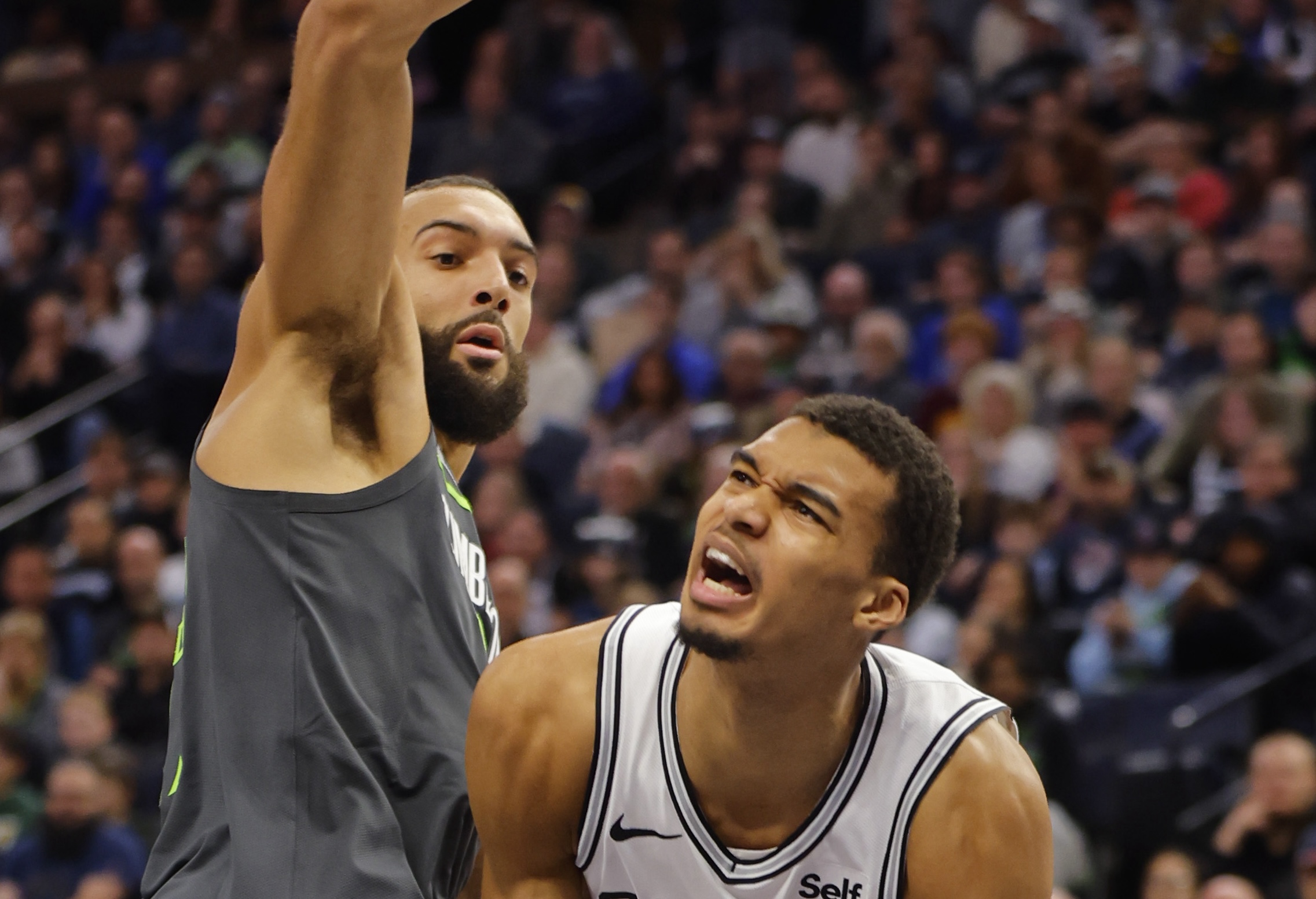 Rudy Gobert dominates in Wolves win over Spurs - Sports Illustrated ...