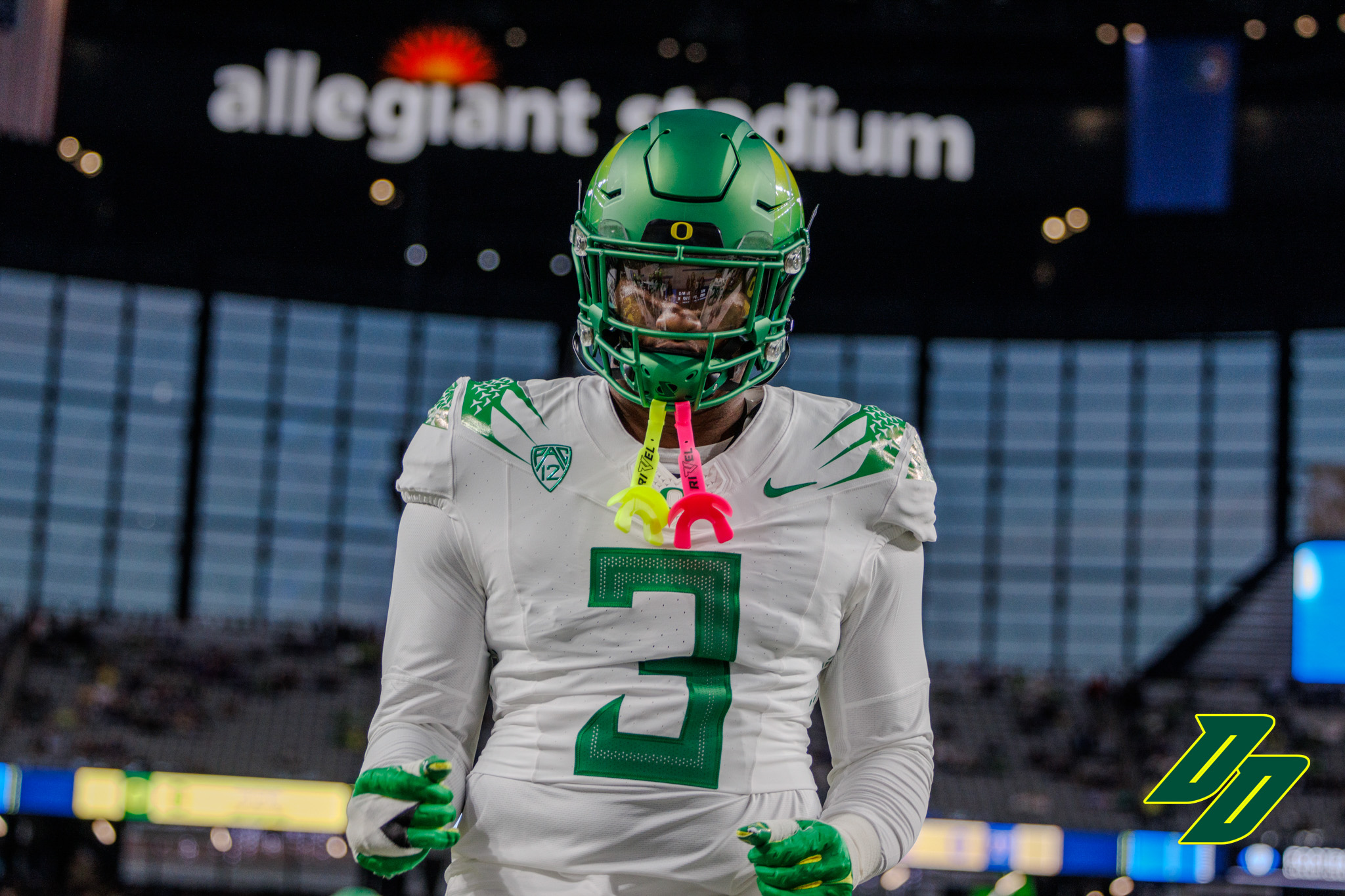 Oregon Ducks defensive lineman Brandon Dorlus ahead of the Pac-12 Championship against the Washington Huskies.