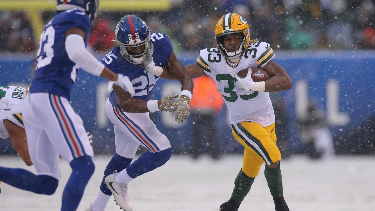 Report: Packers RB Aaron Jones Not Expected To Play Vs. Giants - Sports ...