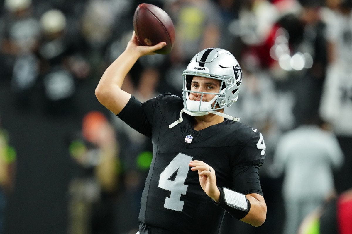 Las Vegas Raiders utilizing the arm of their rookie quarterback ...