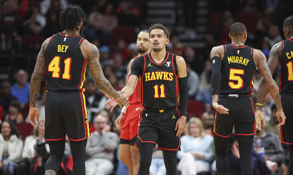 Trae Young, Saddiq Bey, and Dejounte Murray vs the Rockets