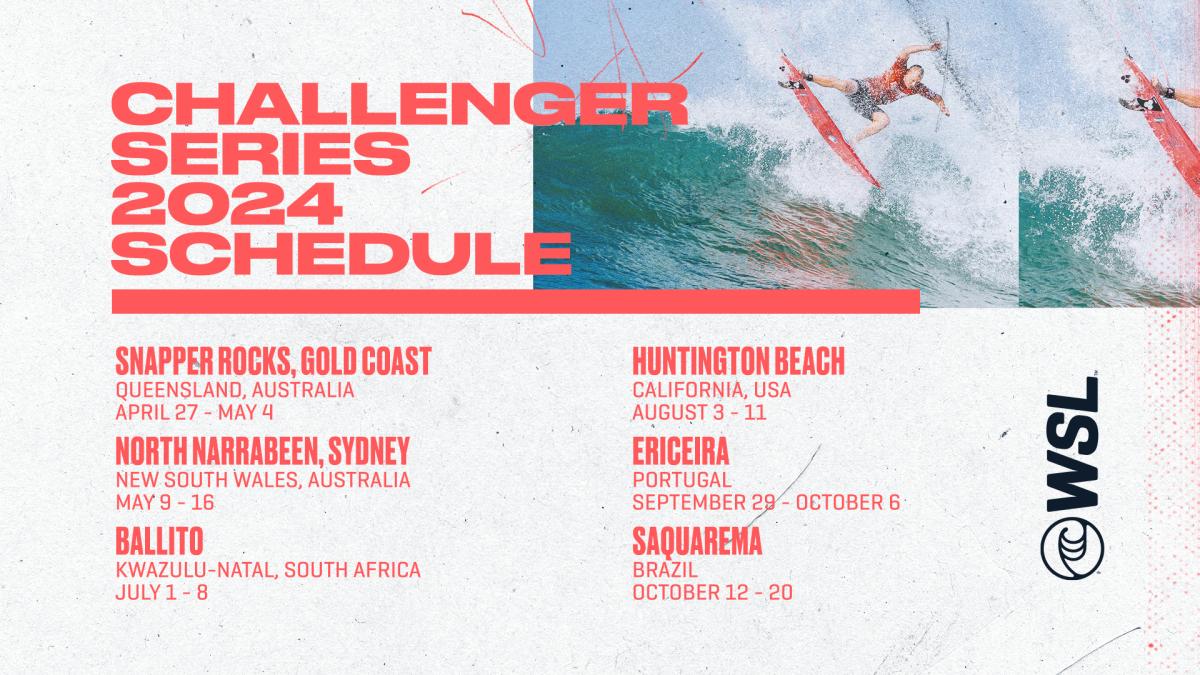 2024 WSL Challenger Series Schedule