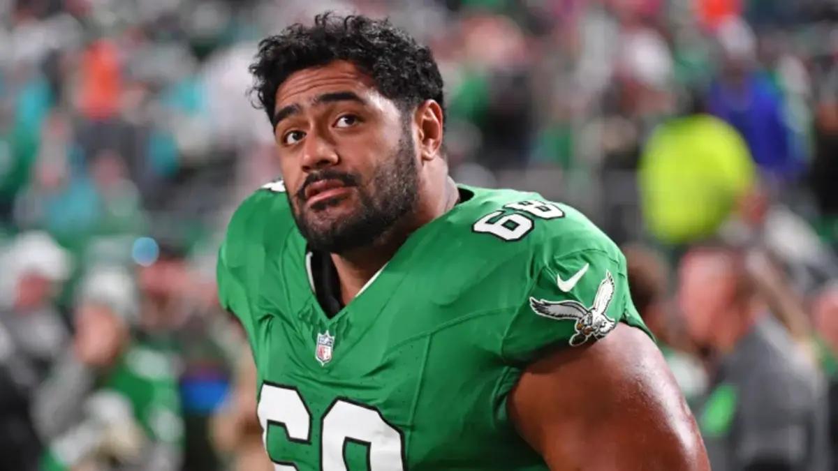 Jordan Mailata is an offensive tackle for the Philadelphia Eagles. 