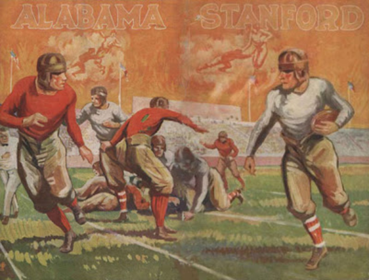 The 1927 Rose Bowl game program featuring Alabama and Stanford