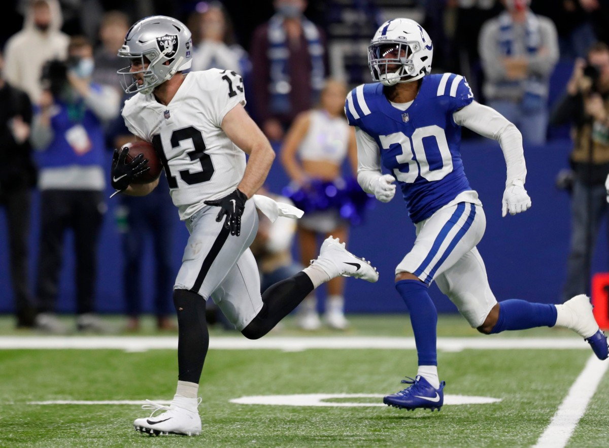 Las Vegas Raiders have four players that have great numbers against the Indianapolis Colts