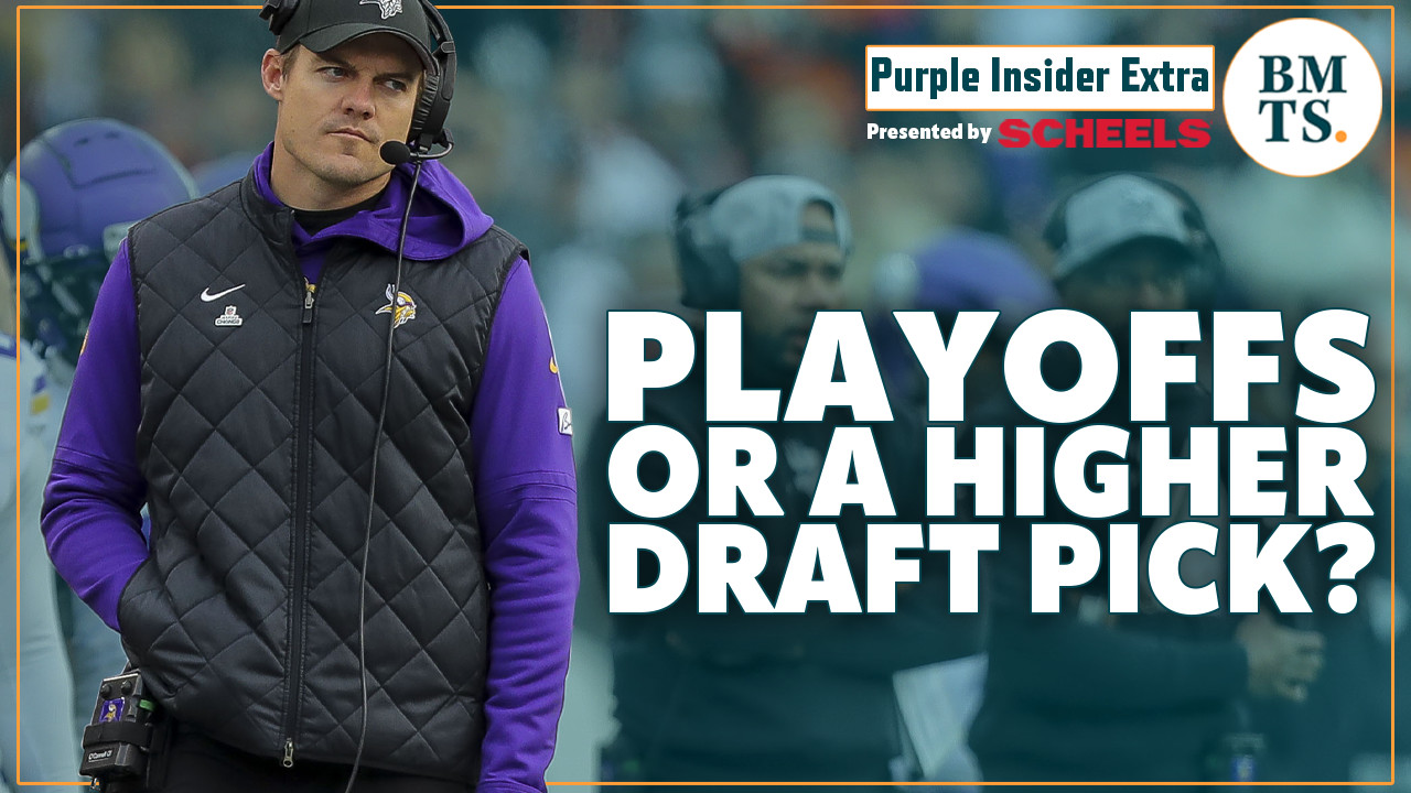 Should the Vikings aim to make the playoffs or get a higher draft pick