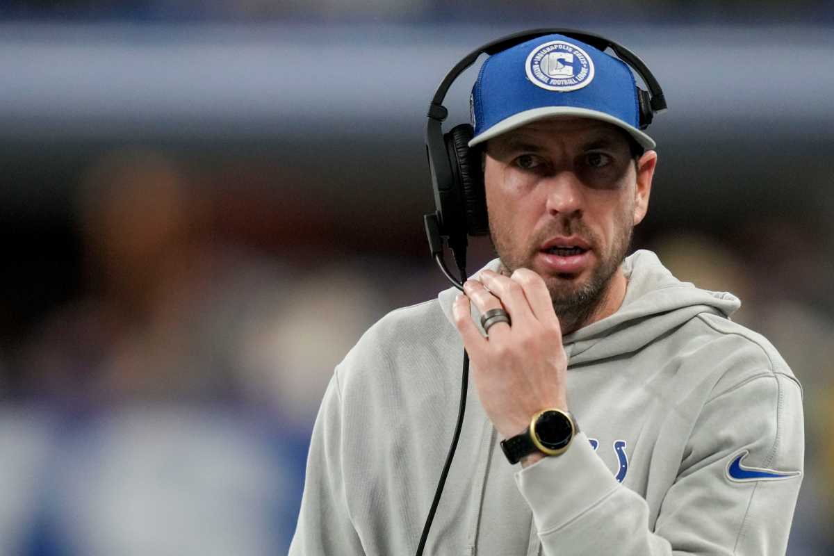 Indianapolis Colts head coach Shane Steichen walks the sideline Saturday, Jan. 6, 2024, during a game against the Houston Texans at Lucas Oil Stadium in Indianapolis.