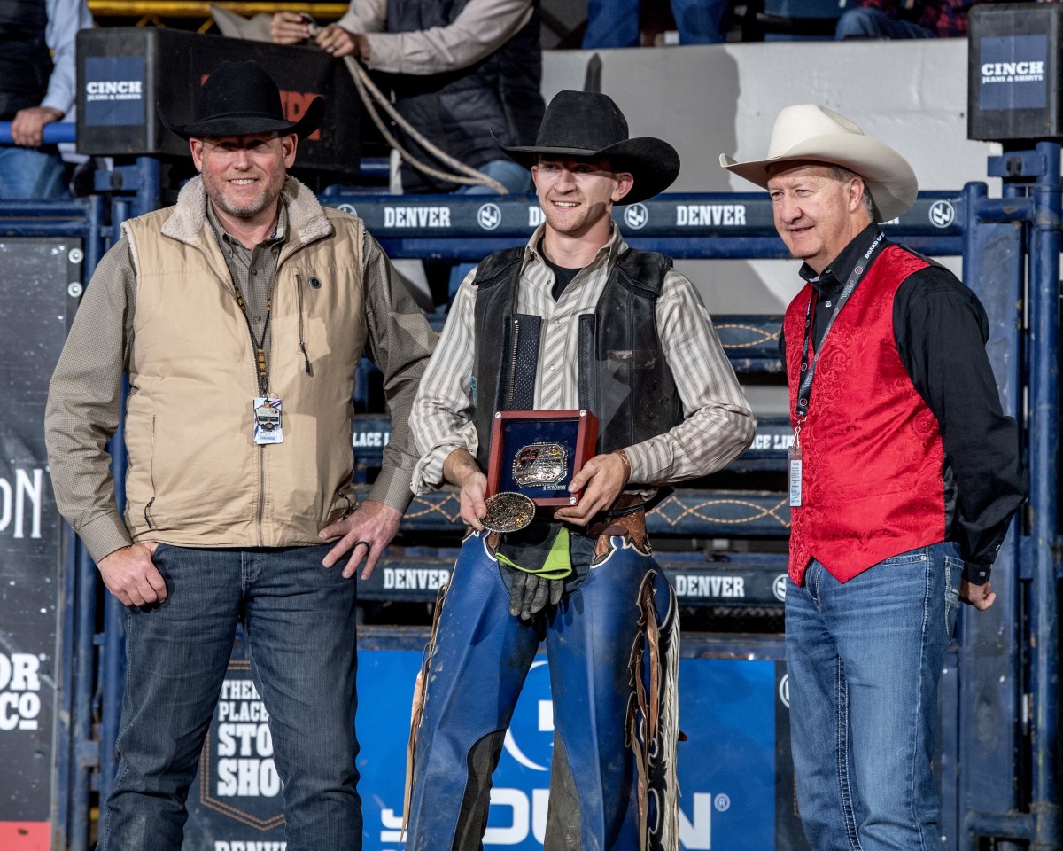 Young Bull Rider Leaves National Western Stock Show 20 000 Richer   Cort Mcfadden Awards 