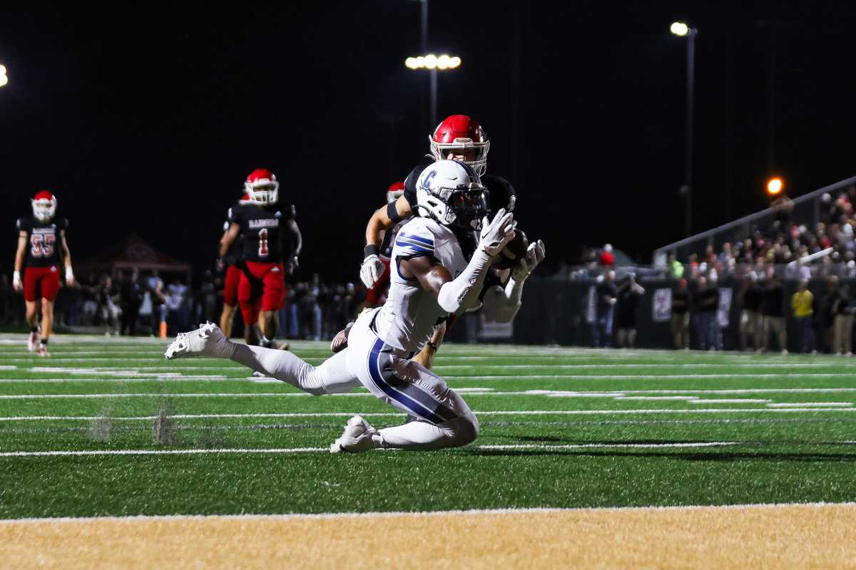 2025 4-star WR Thomas Blackshear during his junior season at Calvary Day School. (Photo by Hunter D. Cone of the Savannah Morning News)