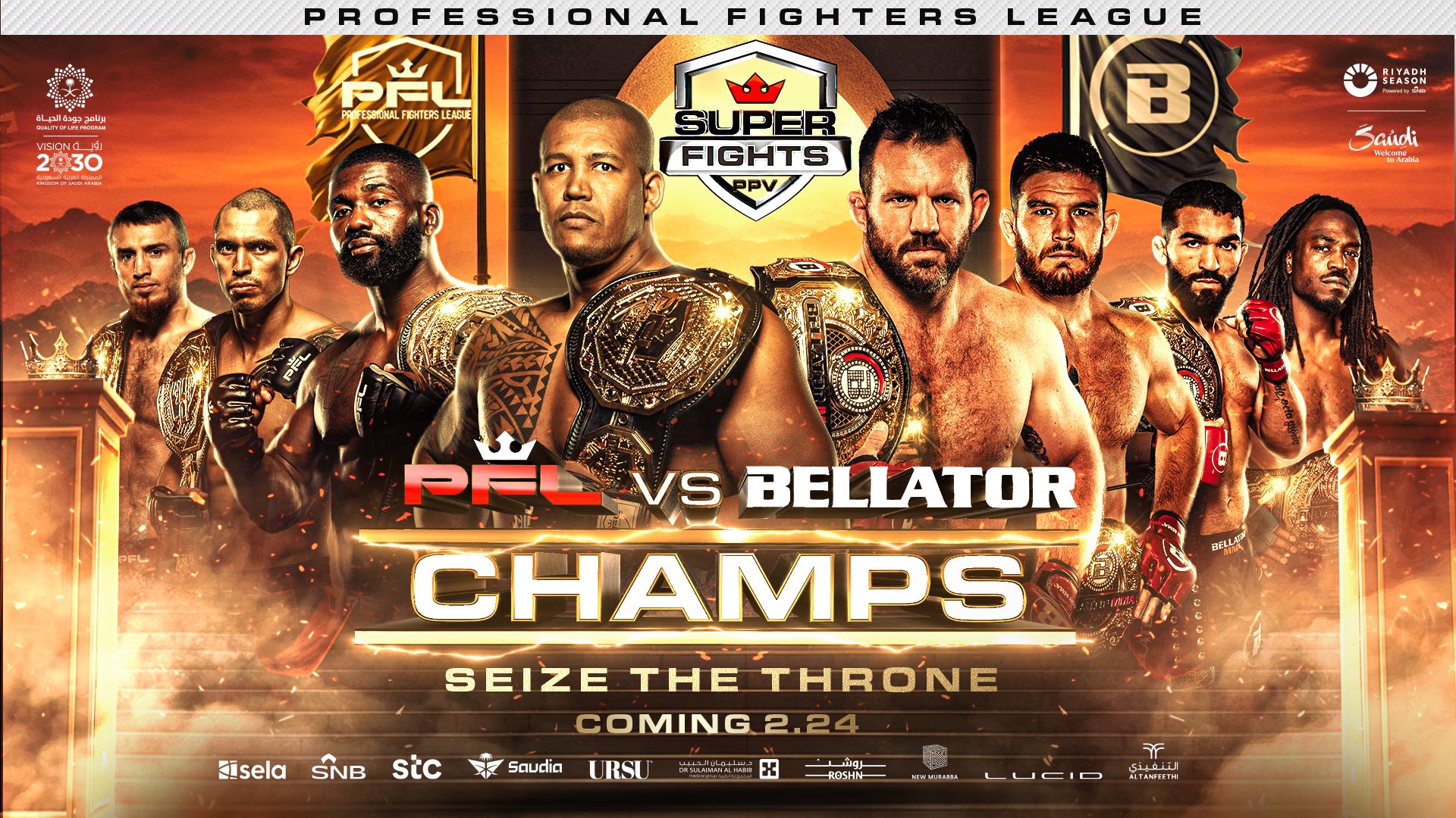 PFL x Bellator Card, Location, Date, Start Time, and Live Stream