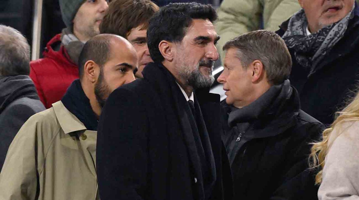 Newcastle United chairman Yasir Al-Rumayyan attends the UEFA Champions League match between PSG and Newcastle at Parc Des Princes on Nov. 28, 2023.