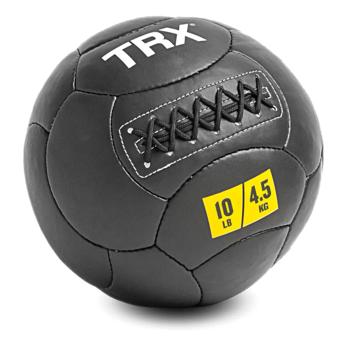 This TRX weighted ball can be used for a variety of golf-related strengthening exercises.