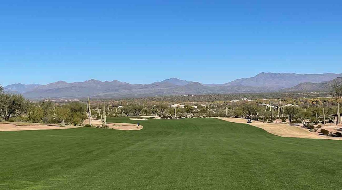 The par-5 4th hole at We-Ko-Pa's Saguaro course.