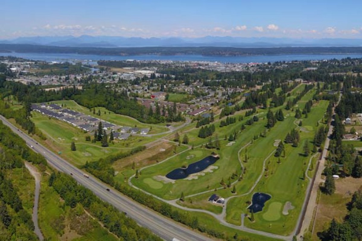 An aerial view of the country club, which unveiled a new design in 2018 and has the goal of becoming a four-star resort.